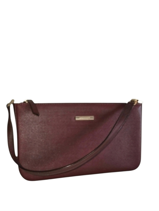 Burberry Handbags - Burberry Leather Baguette Bag In Burgandy-COA Included-EUC
